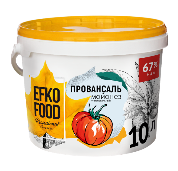 EFKO Майонез ЭФКО ФУД универсальный с м.д.ж. 67% 10л