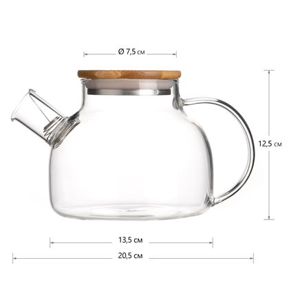 Чайник стекло 900мл