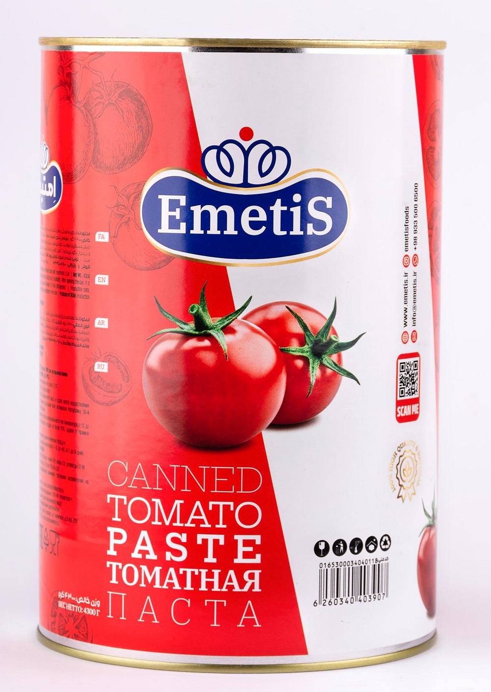 Томатная паста Emetis 4300 гр Иран