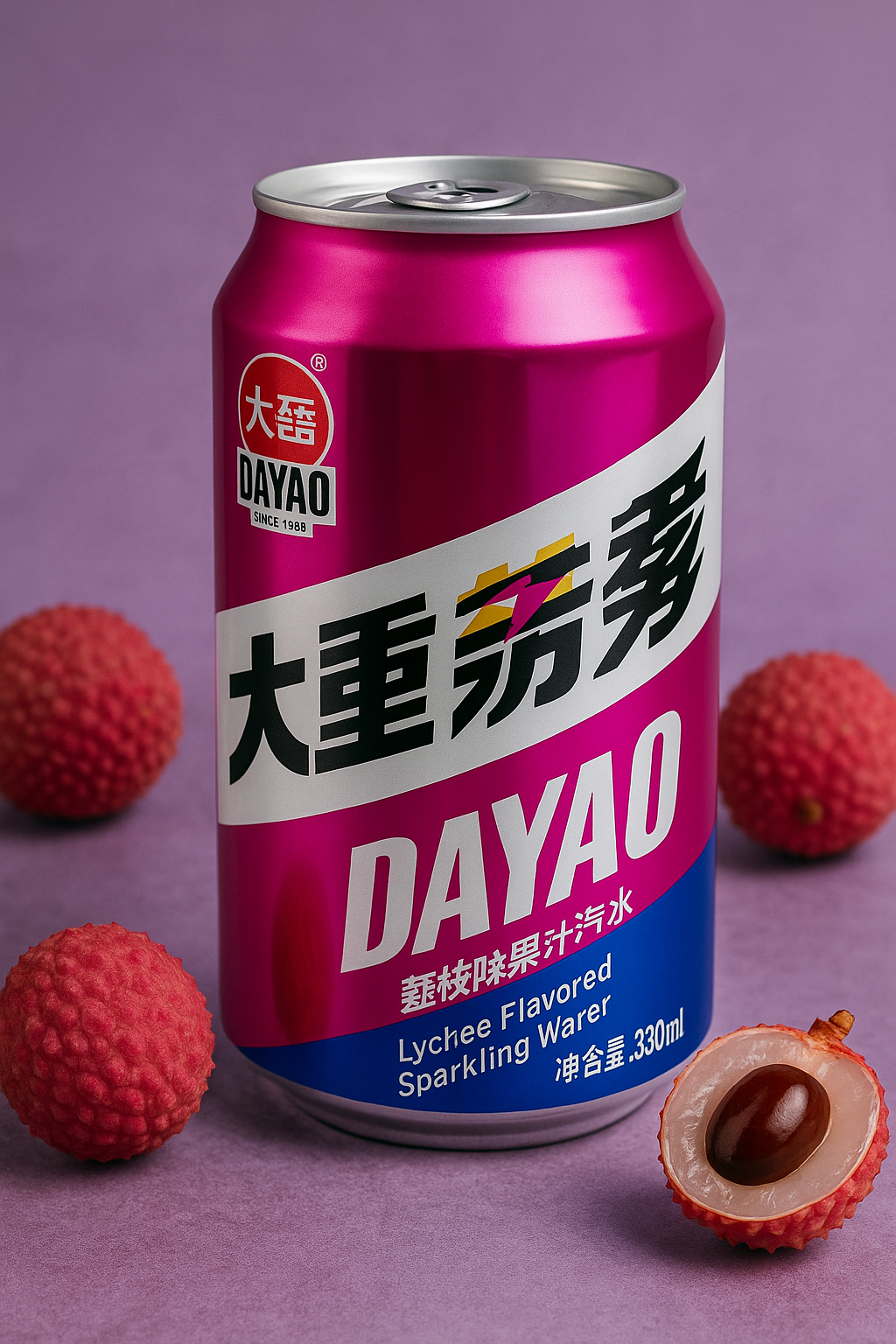 Безалкогольный газированный напиток со вкусом личи Dayao (маленький)