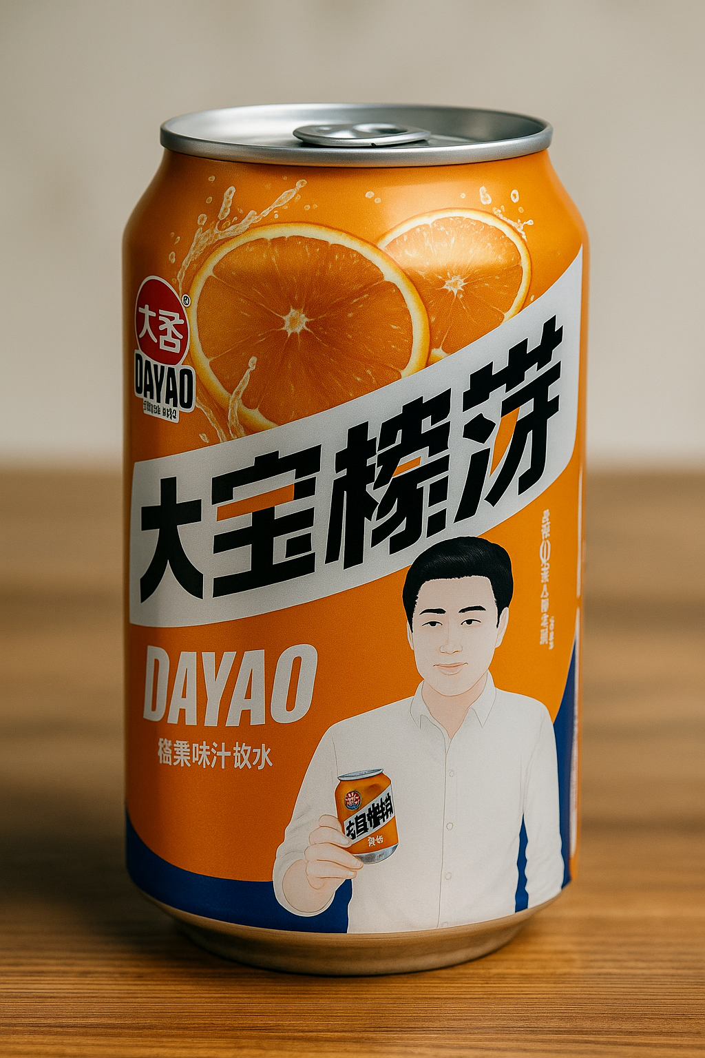 Безалкогольный газированный напиток со вкусом апельсина Dayao (маленький)