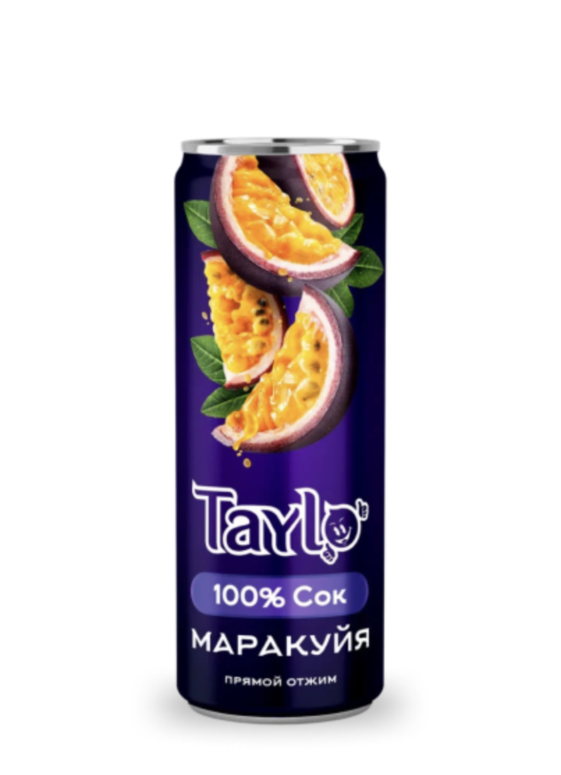 Сок маракуйя 100% «TAYLO» 250 мл.