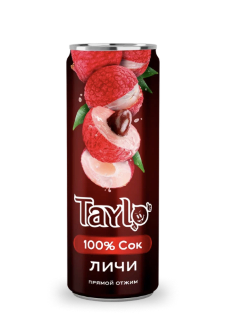 Сок личи 100% прямого отжима «TAYLO» 250 мл.