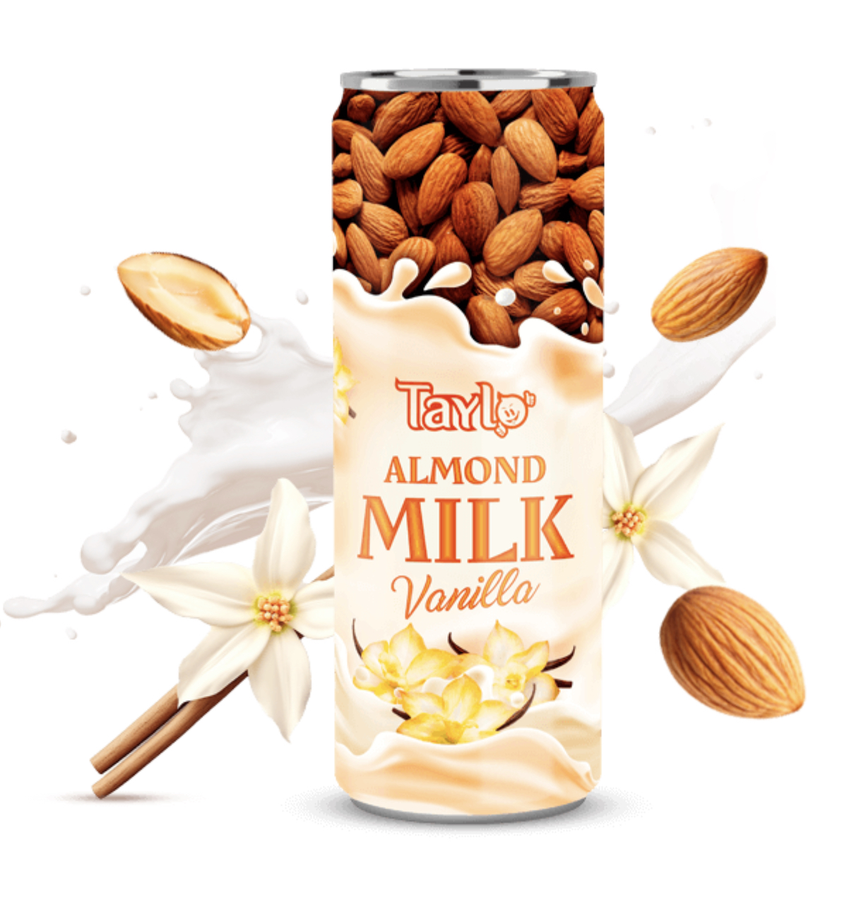Напиток миндальное молоко со вкусом ванили «TAYLO almond milk Vanilla» 250 мл.